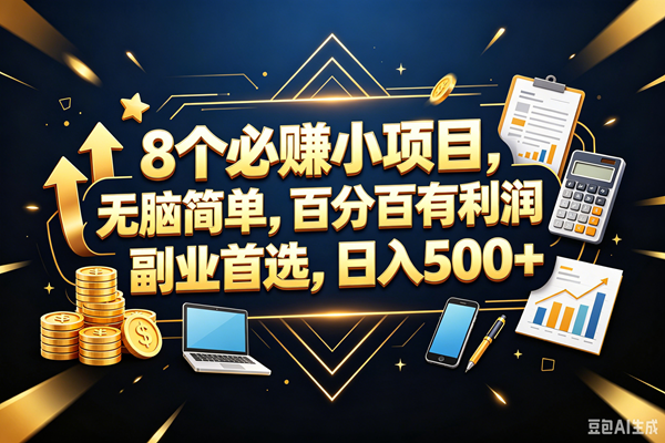 （18530期）9个必赚钱的小项目，百分百赚米，无脑简单，副业首选，日入399+-智云网