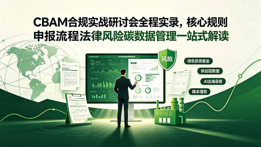 （19235期）CBAM合规实战研讨会全程实录，核心规则申报流程法律风险碳数据管理一站式解读-智云网
