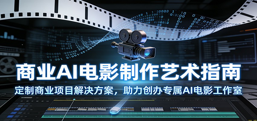 商业AI电影制作艺术指南：定制商业项目解决方案，助力创办专属AI电影工作室-智云网