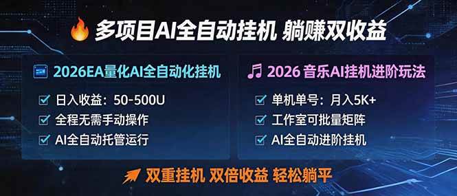 （18380期）多项目AI自动挂机玩法：双重挂机，双倍收益，轻松躺平-智云网