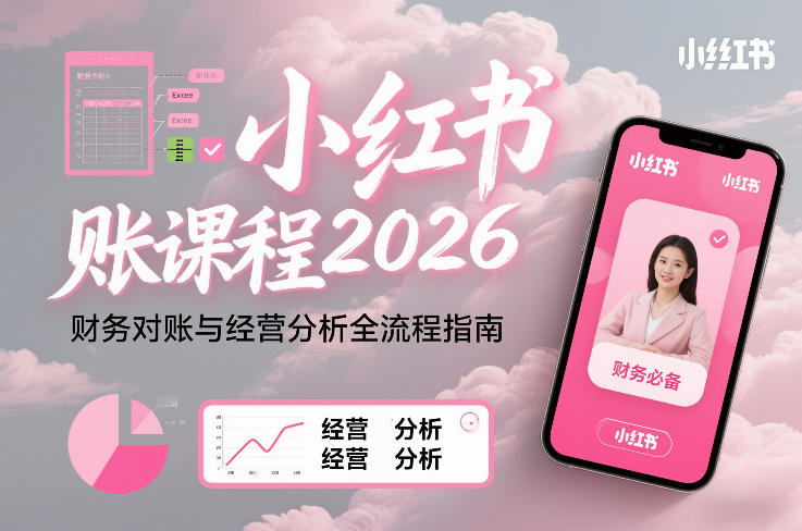 小红书对账课程2026，财务对账与经营分析全流程指南-智云网