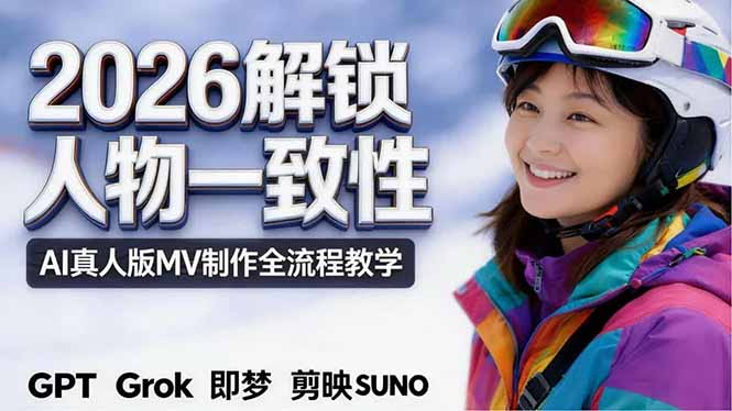 2026独创解锁人物一致性：AI真人版MV制作，不讲空话，不拼概念，全流程实操-智云网