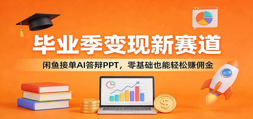 毕业季变现新赛道：闲鱼接单AI答辩PPT，零基础也能轻松赚佣金-智云网