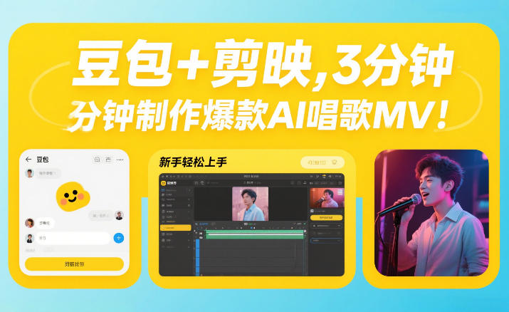 豆包+剪映，3分钟制作爆款AI唱歌MV，新手轻松上手-智云网