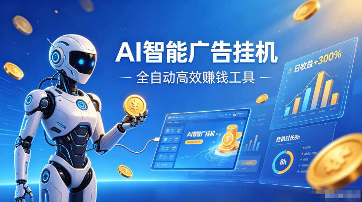 AI智能广告挂G，在家自动賺收益，全程无需人工操作、不用直播、不用拉人【揭秘】-智云网