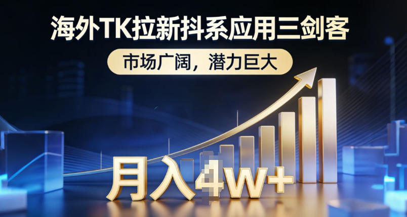 海外TK拉新抖系应用三剑客，市场广阔，潜力巨大，月入1w+-智云网