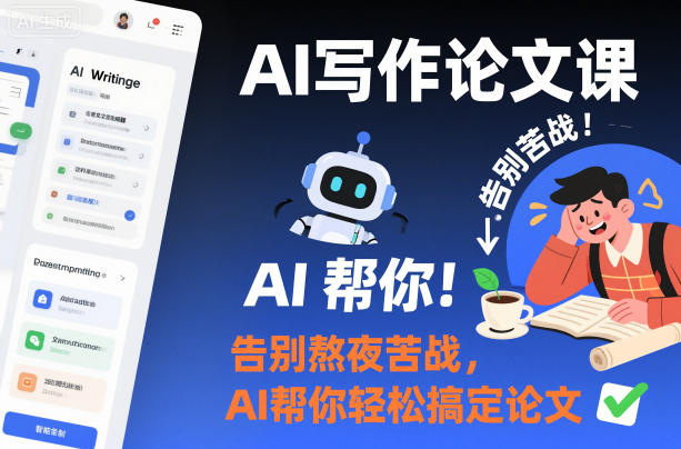 AI写作论文课，告别熬夜苦战，AI帮你轻松搞定论文-智云网