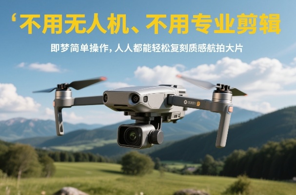 不用无人机、不用专业剪辑，即梦简单操作，人人都能轻松复刻质感航拍大片-智云网