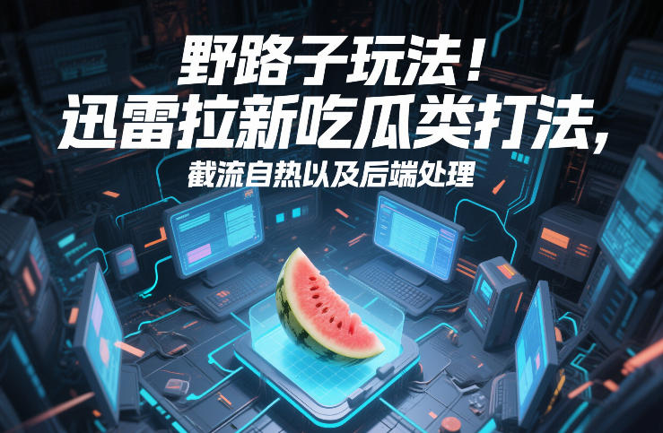 野路子玩法！迅雷拉新吃瓜类打法，截流自热以及后端处理-智云网