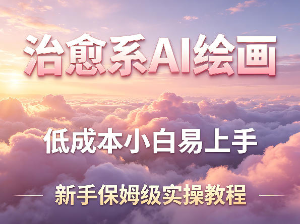 治愈系AI绘画提示词项目,低成本小白易上手,每天10分钟,新手保姆级实操教程-智云网