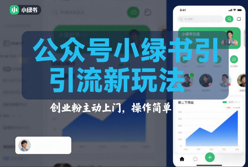 公众号小绿书引流新玩法，创业粉主动上门，操作简单-智云网