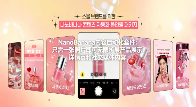 NanoBanana内容自动化套件：只需一张照片即可无限扩展产品展示、详情页和社交媒体内容！-智云网