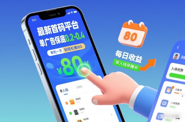最新首码平台，单广告保底0.2-0.4，单机一天轻松撸80，早入场早賺米【揭秘】-智云网