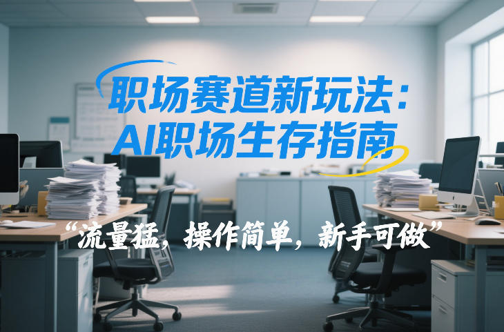 职场赛道新玩法：AI职场生存指南，流量猛，操作简单，新手可做-智云网