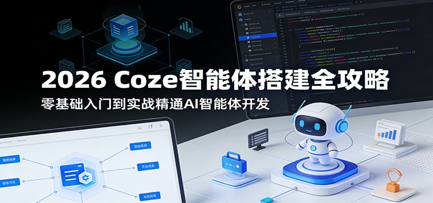 2026 Coze智能体搭建全攻略：零基础入门到实战精通AI智能体开发-智云网