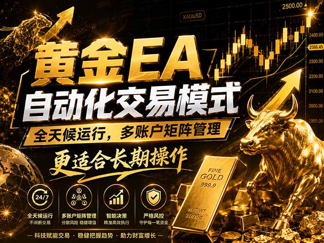 黄金EA量化：多窗口矩阵稳定运行，系统自动执行，收益空间持续放大-智云网