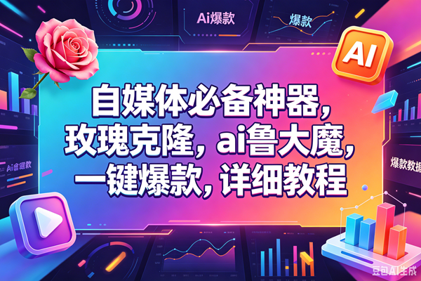 （18531期）玫瑰克隆，一键ai神器，爆款工具，自媒体必备，60多个功能的详细教程-智云网