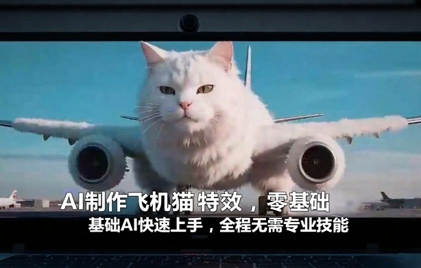 AI制作飞机猫特效，零基础AI快速上手，全程无需专业技能-智云网