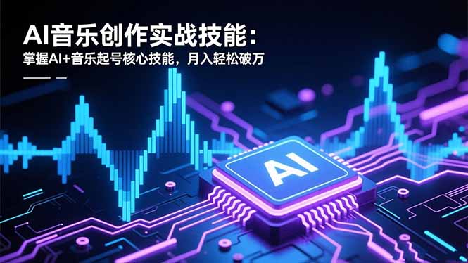 AI音乐创作实战技能：掌握AI+音乐起号核心技能，月入轻松破万-智云网