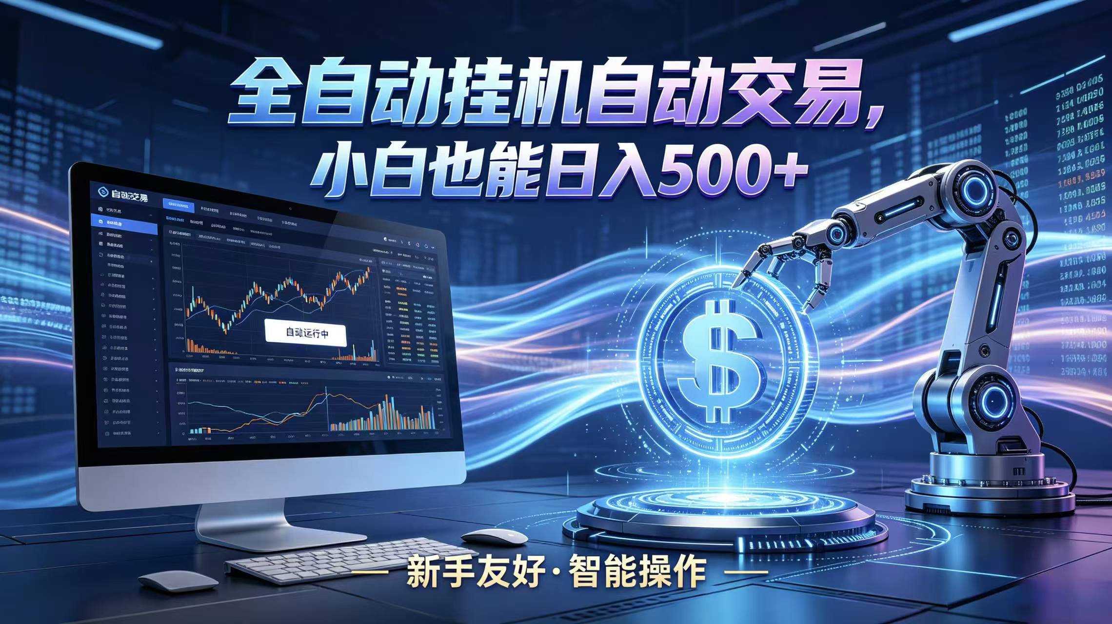 全新智能化交易助手，傻瓜式操作，小白也能快速上手，轻松实现日入500+-智云网