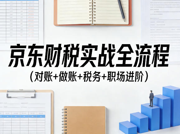 京东财税实战全流程（对账+做账+税务+职场进阶）-智云网